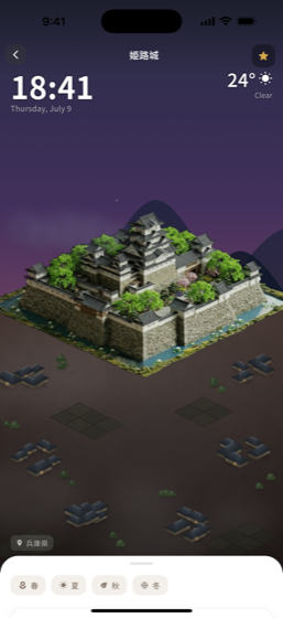 夕暮れの姫路城
